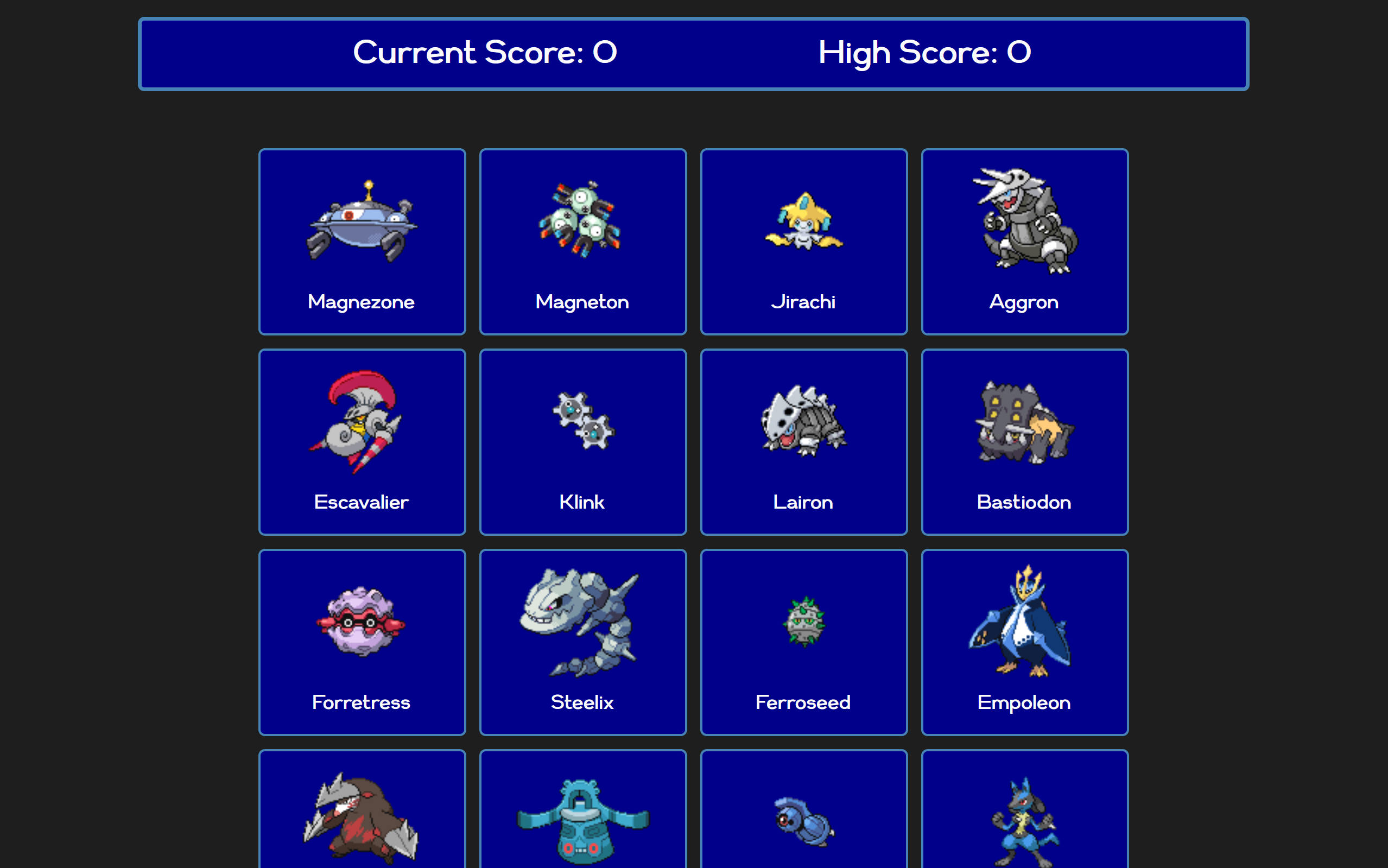 A screenshot of one of my projects